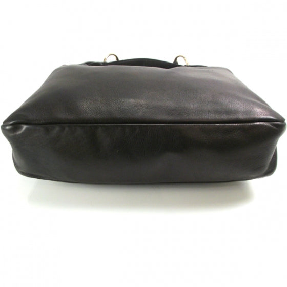 Leather Medium Horsebit Chain Hobo