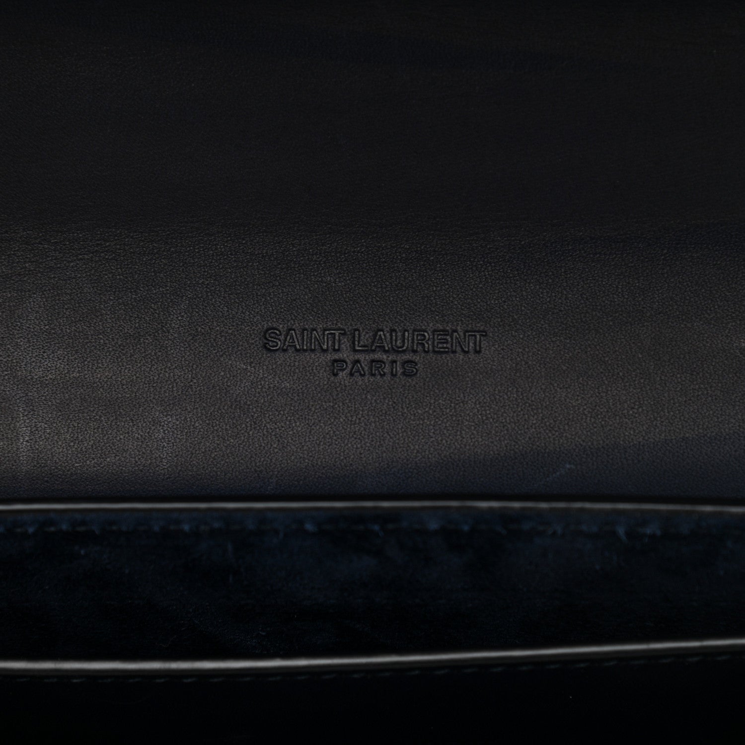Saint Laurent Smooth Calfskin Monogram Medium Kaia Satchel Deep Marine 6 of 14