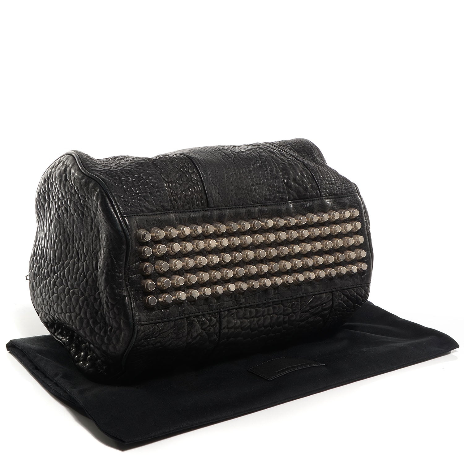 Alexander Wang Pebbled Lambskin Rocco Black with Silver Hardware 4 of 7
