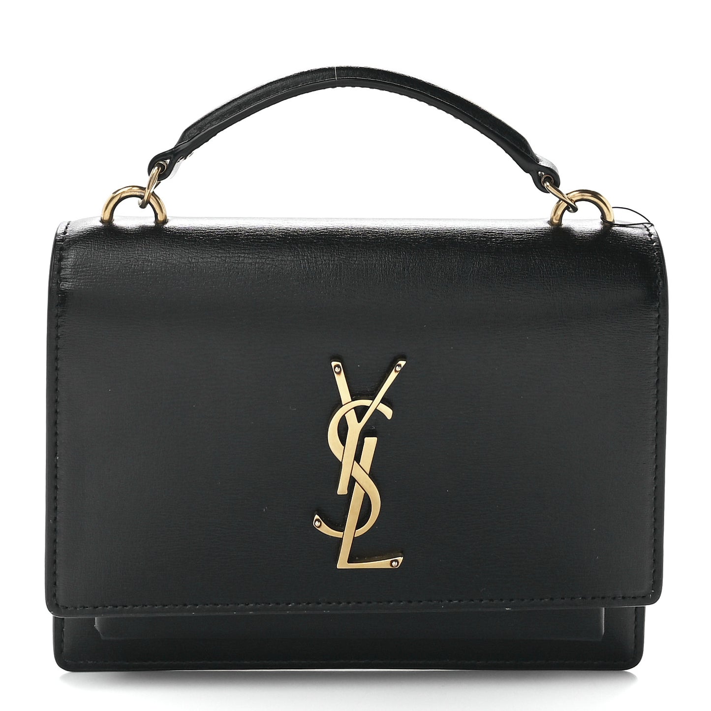 Calfskin Monogram Sunset Chain Wallet Black