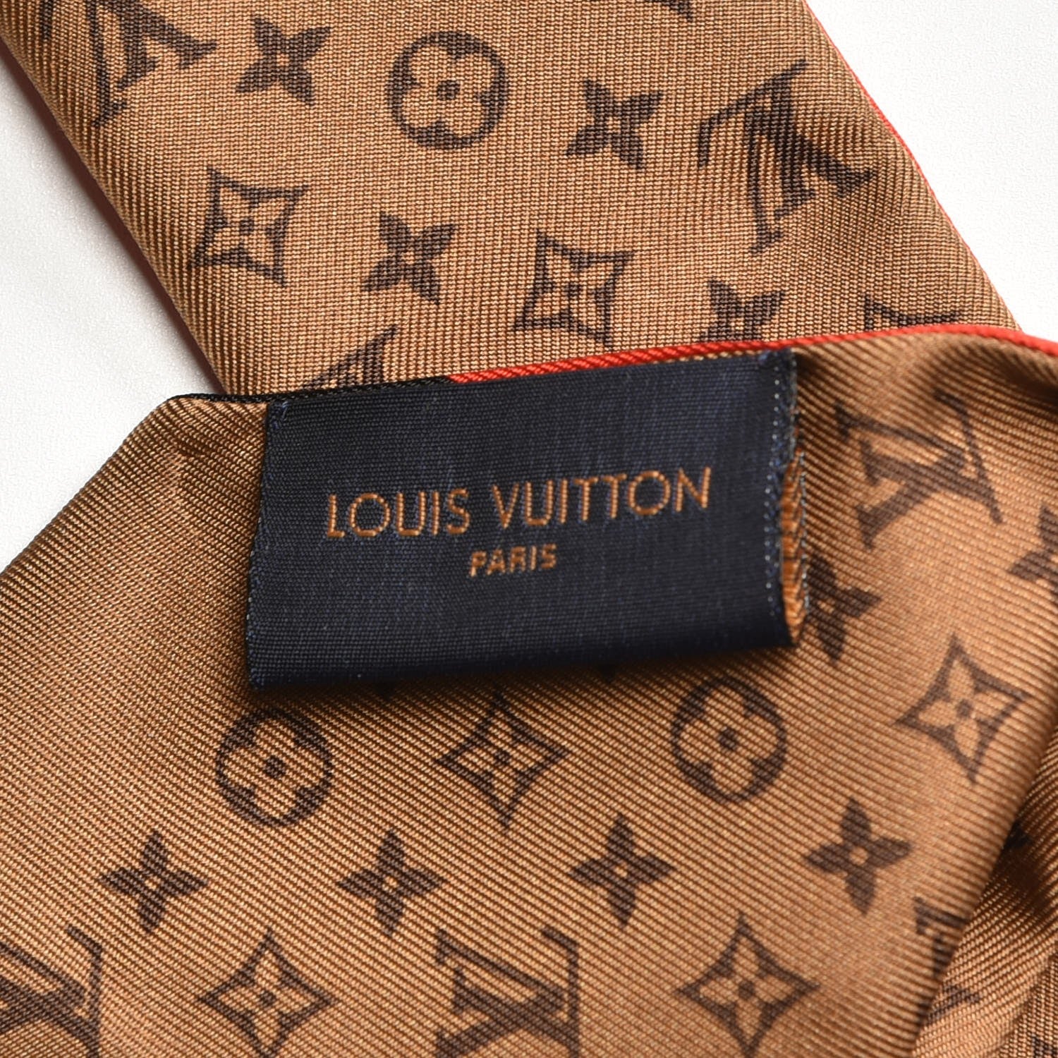 Louis Vuitton Silk Monogram Kabuki Stickers BB Bandeau Rouge 4 of 5