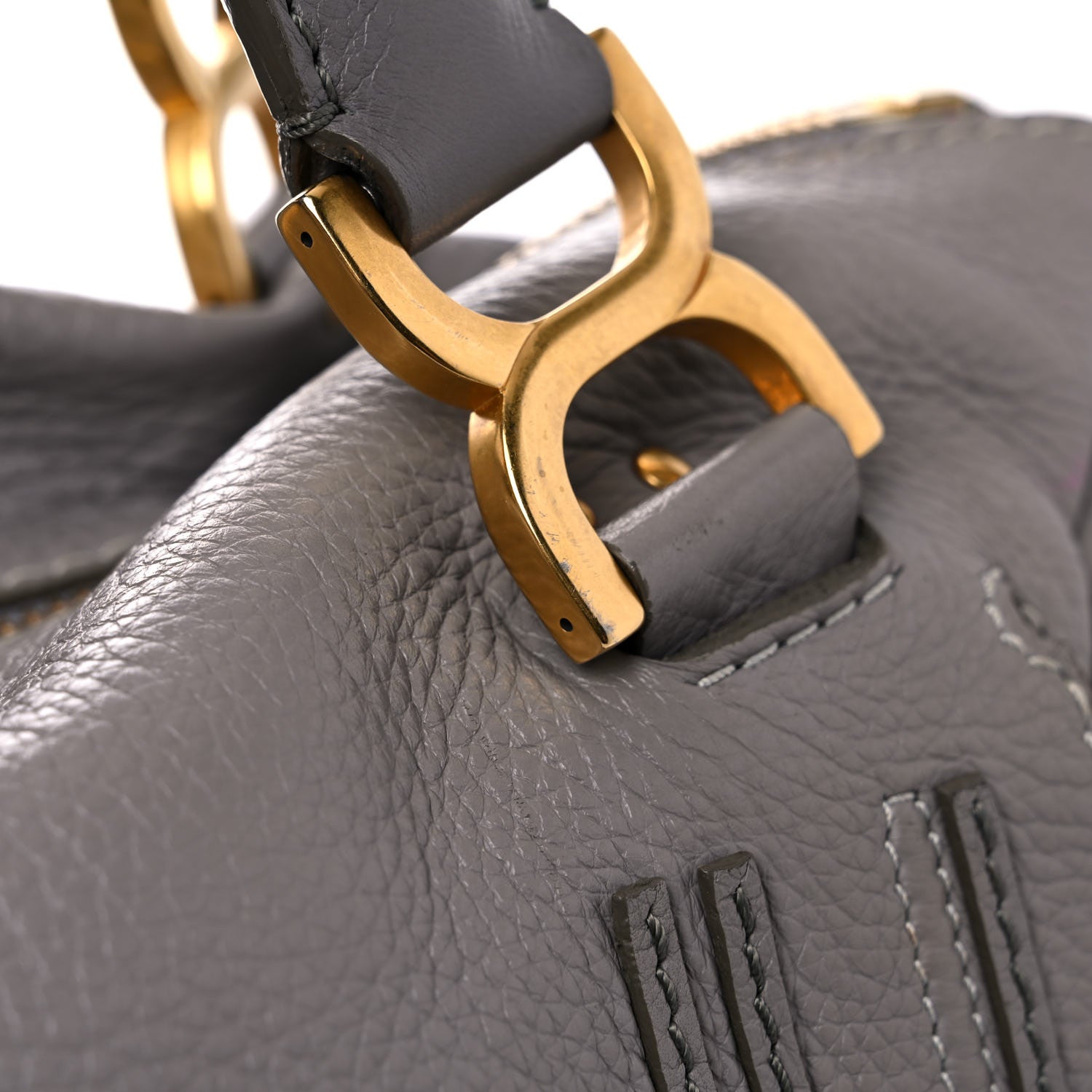 Chloe Calfskin Large Marcie Satchel Cashmere Grey 13 of 22