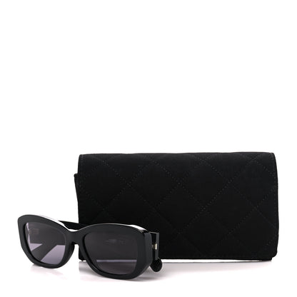 Chanel Acetate Rectangle Sunglasses 5493-A Black 8 of 8