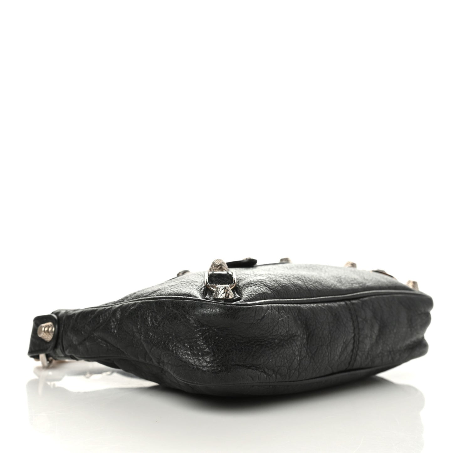 Agneau Giant 12 Silver Hardware Hip Black