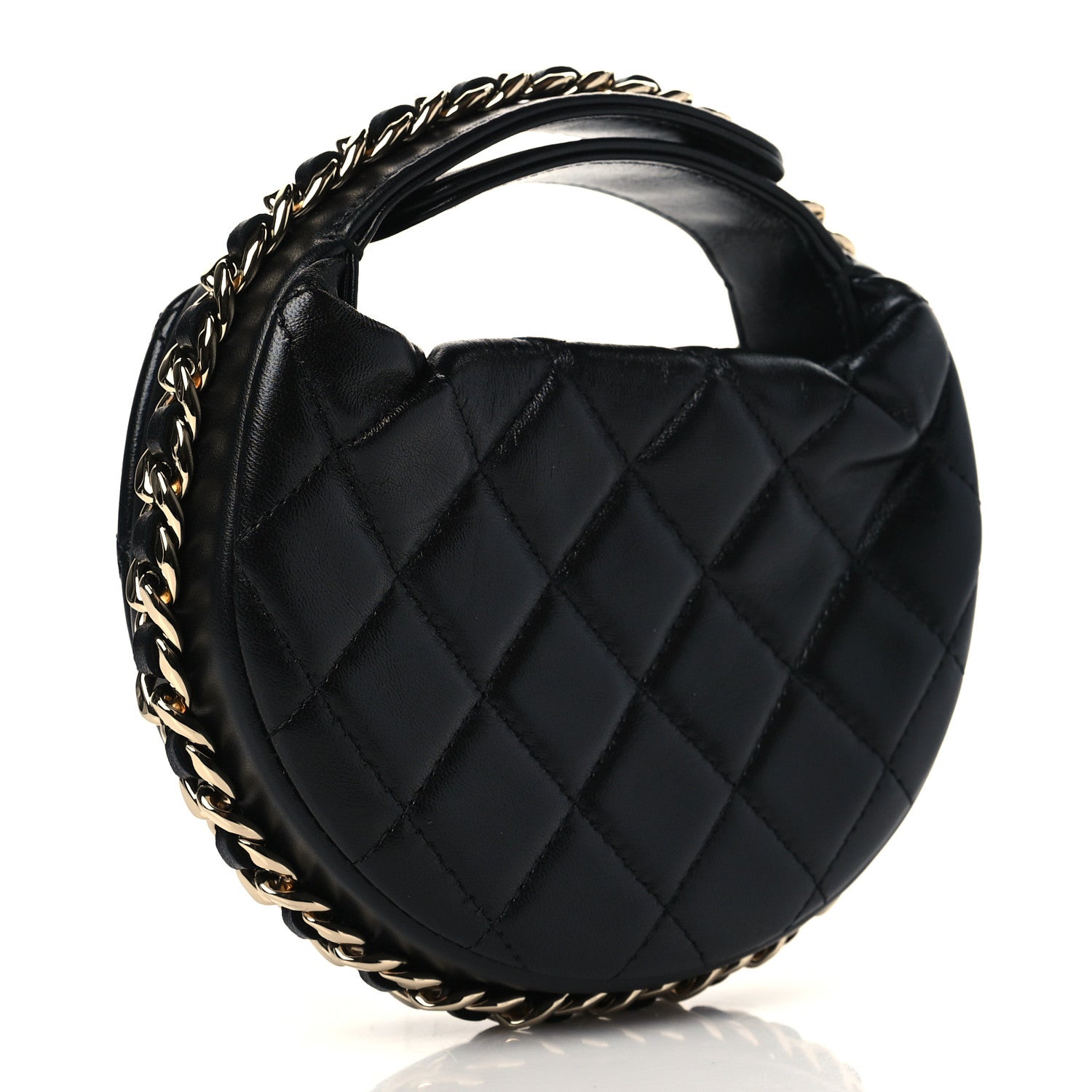 Chanel Quilted Chain Around Pouch Black 3 of 10