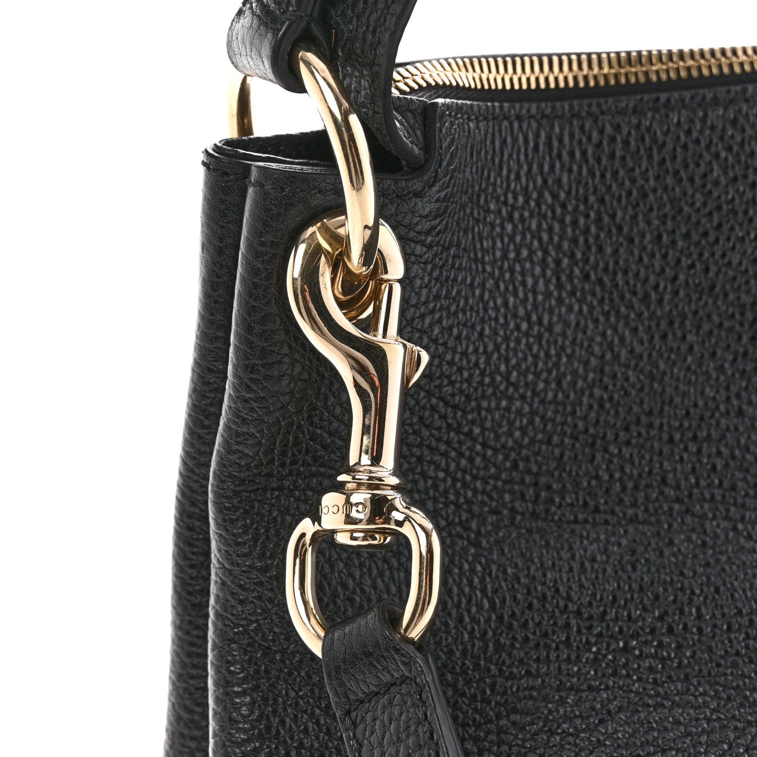 Gucci Pebbled Calfskin Large Soho Hobo Black 11 of 13