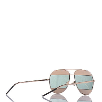 Christian Dior Split 1 Aviator Sunglasses Gold 4 of 8