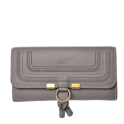Chloe Calfskin Marcie Continental Flap Wallet Cashmere Grey 1 of 9