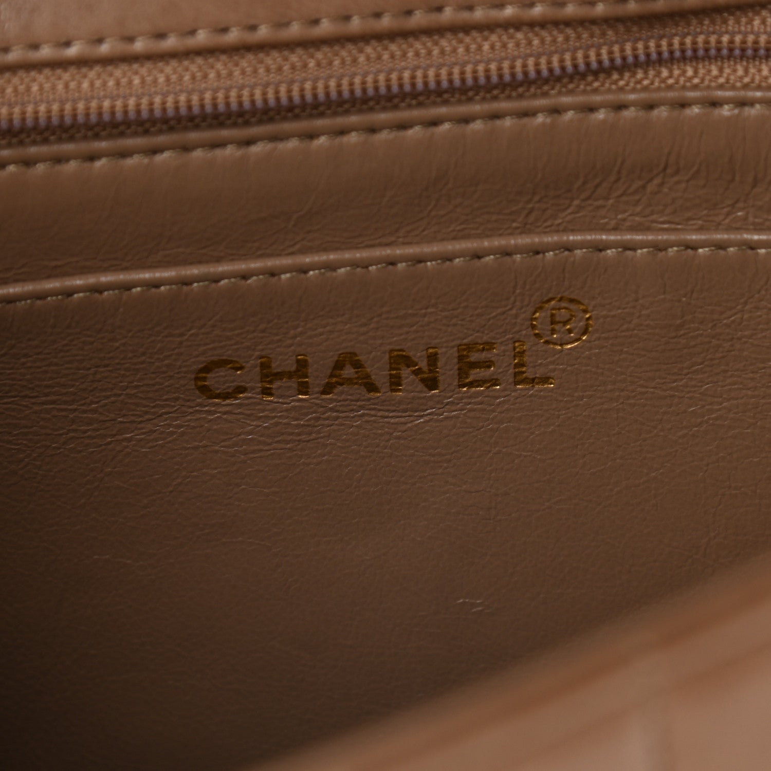 Chanel Lambskin Vertical Quilted CC Flap Shoulder Bag Brown 6 of 10