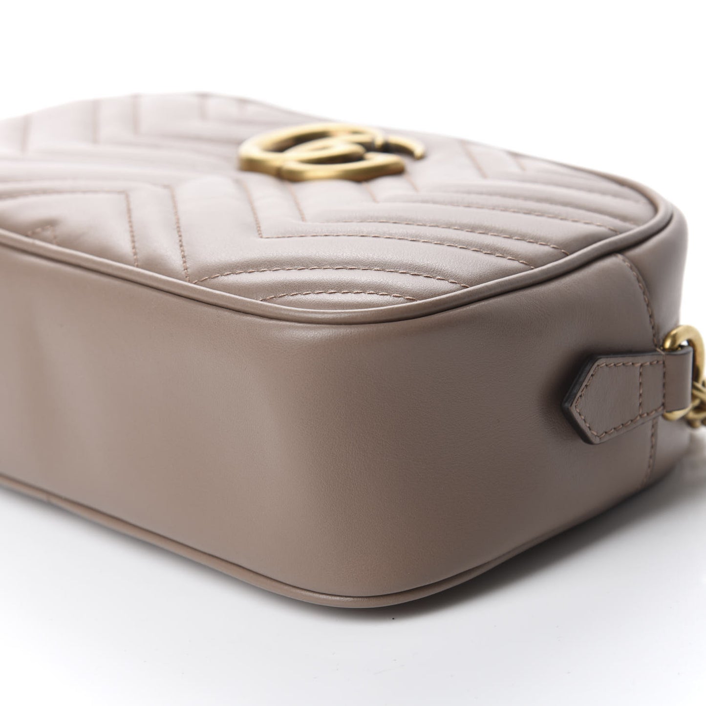 Calfskin Matelasse Small GG Marmont Chain Shoulder Bag Porcelain Rose