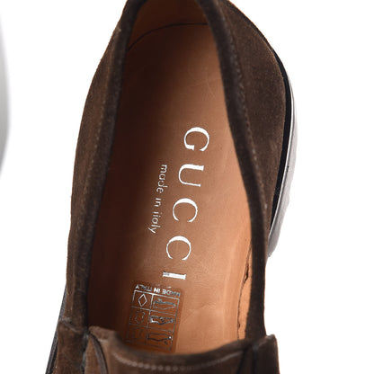Gucci Suede Mens Horsebit Lug Sole Loafers 7.5 Jasper 6 of 11