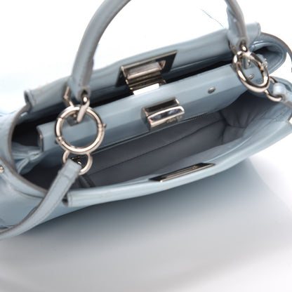 Fendi Nappa Mini Peekaboo Iconic Satchel Light Blue 5 of 7