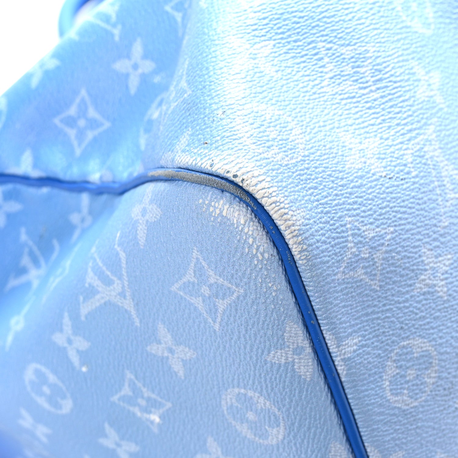 Louis Vuitton Monogram Clouds Keepall Bandouliere 50 Blue 9 of 12