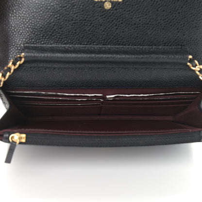 Chanel Caviar Quilted Wallet On Chain WOC Black 7 of 10