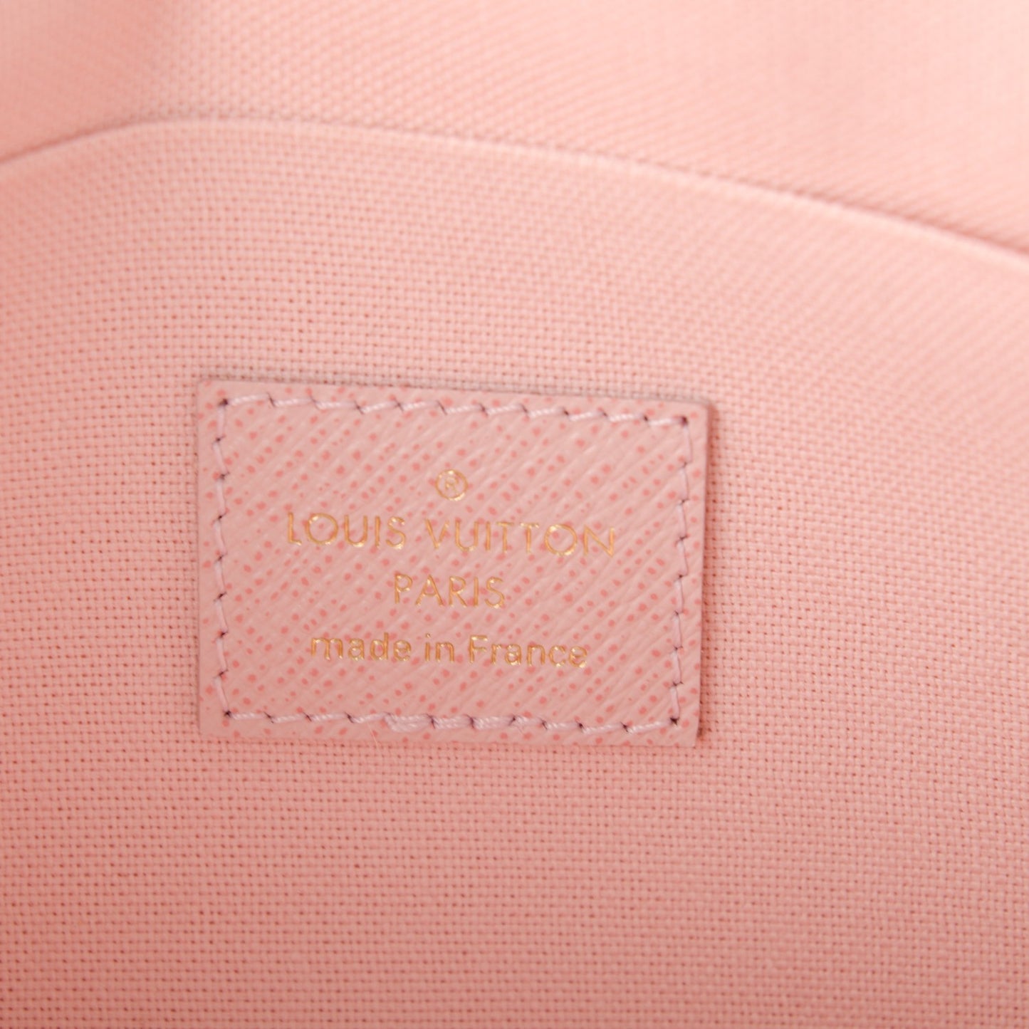 Damier Azur Pochette Felicie Chain Wallet Rose Ballerine