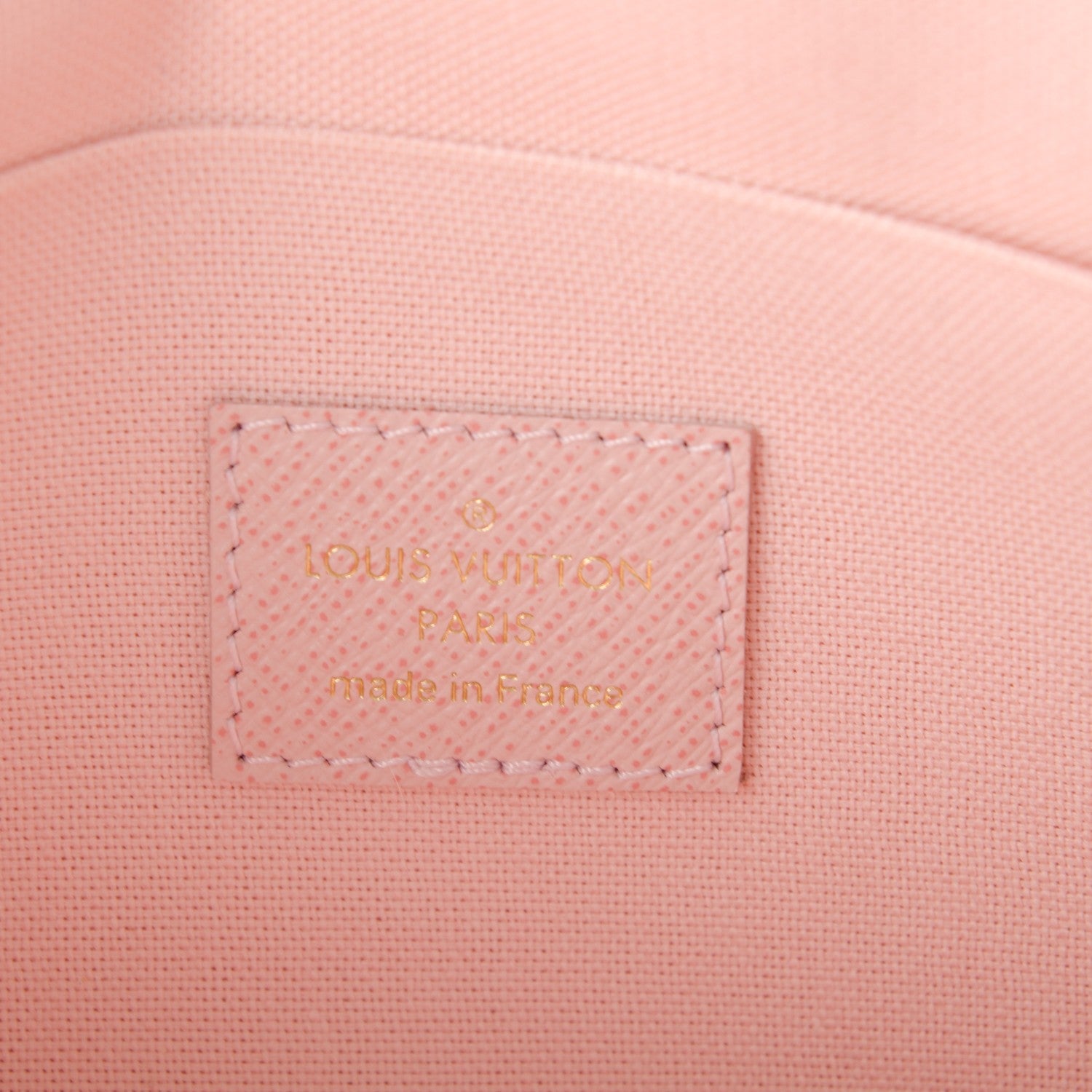 Louis Vuitton Damier Azur Pochette Felicie Chain Wallet Rose Ballerine 6 of 7