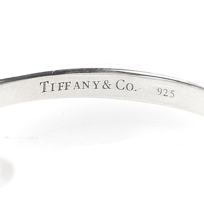 Tiffany Sterling Silver Diamond Elsa Peretti Swan Ring 49 5 4 of 6