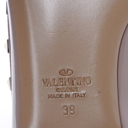 Valentino Garavani Patent Rockstud Ballerina Flats 39 Poudre 6 of 8