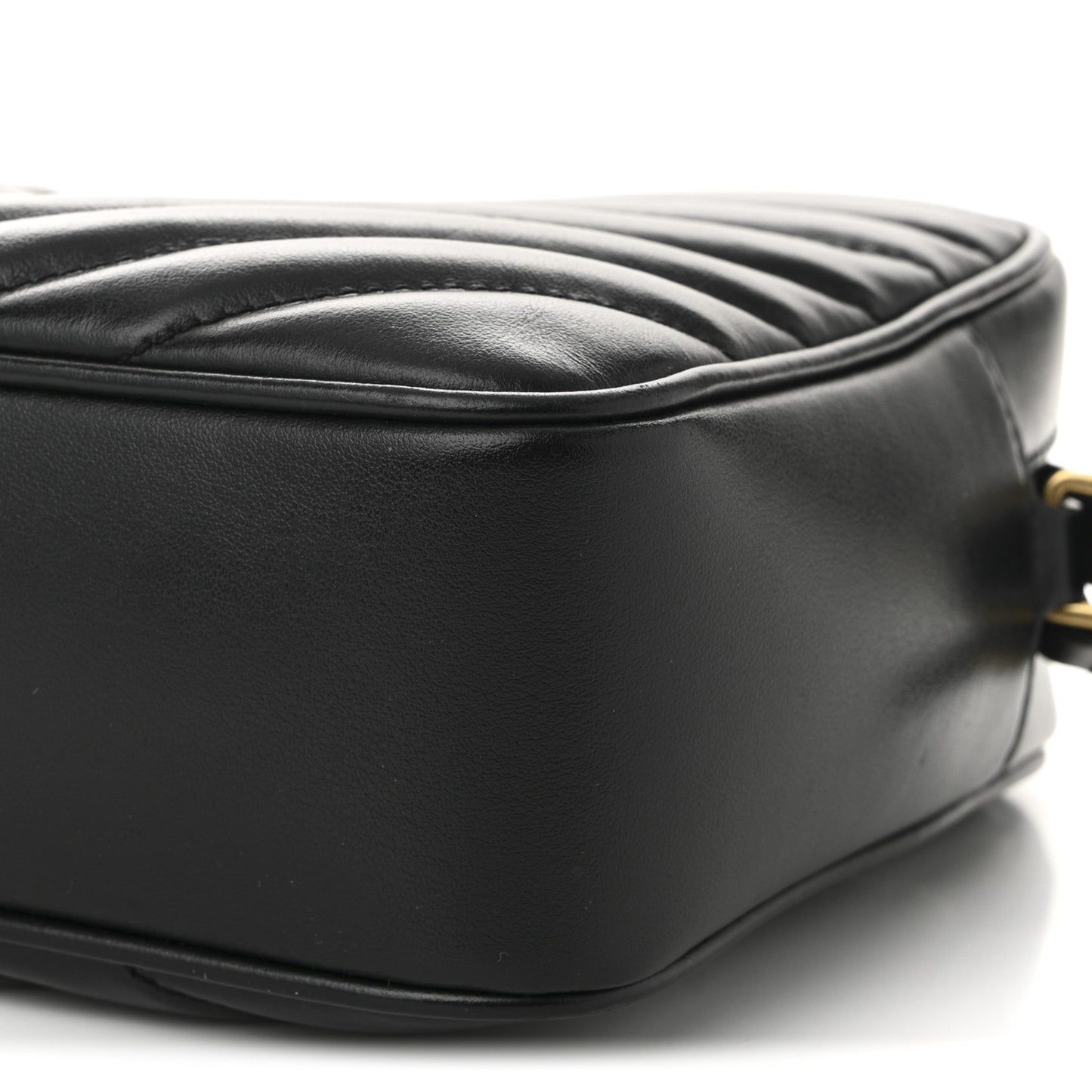 Calfskin Matelasse Monogram Lou Camera Bag Black