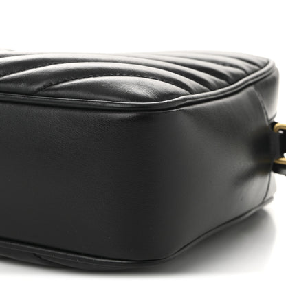 Saint Laurent Calfskin Matelasse Monogram Lou Camera Bag Black 10 of 11