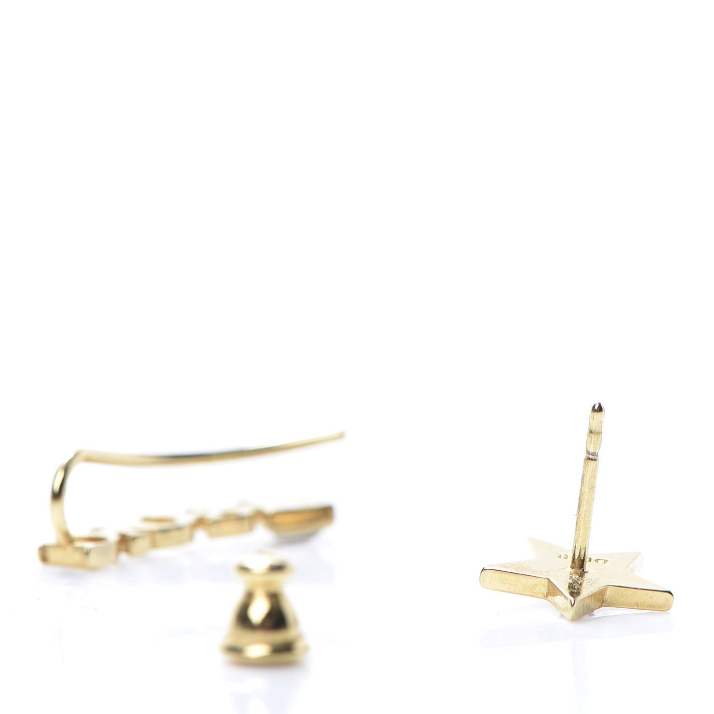 Metal Crystal Dio(r)evolution Earrings Gold