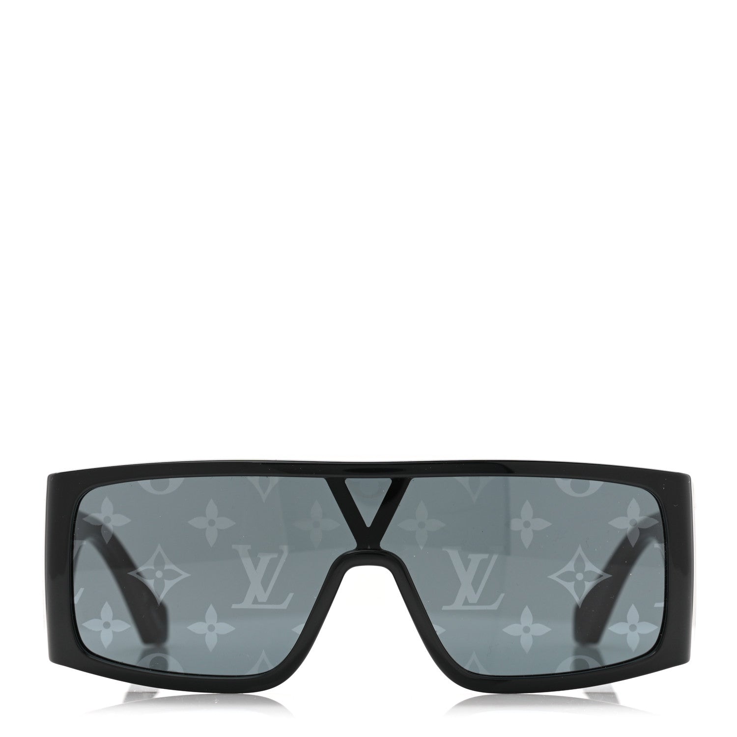 Louis Vuitton Acetate Monogram Sideway Sunglasses Z1451U Black 2 of 9