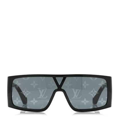 Louis Vuitton Acetate Monogram Sideway Sunglasses Z1451U Black 2 of 9