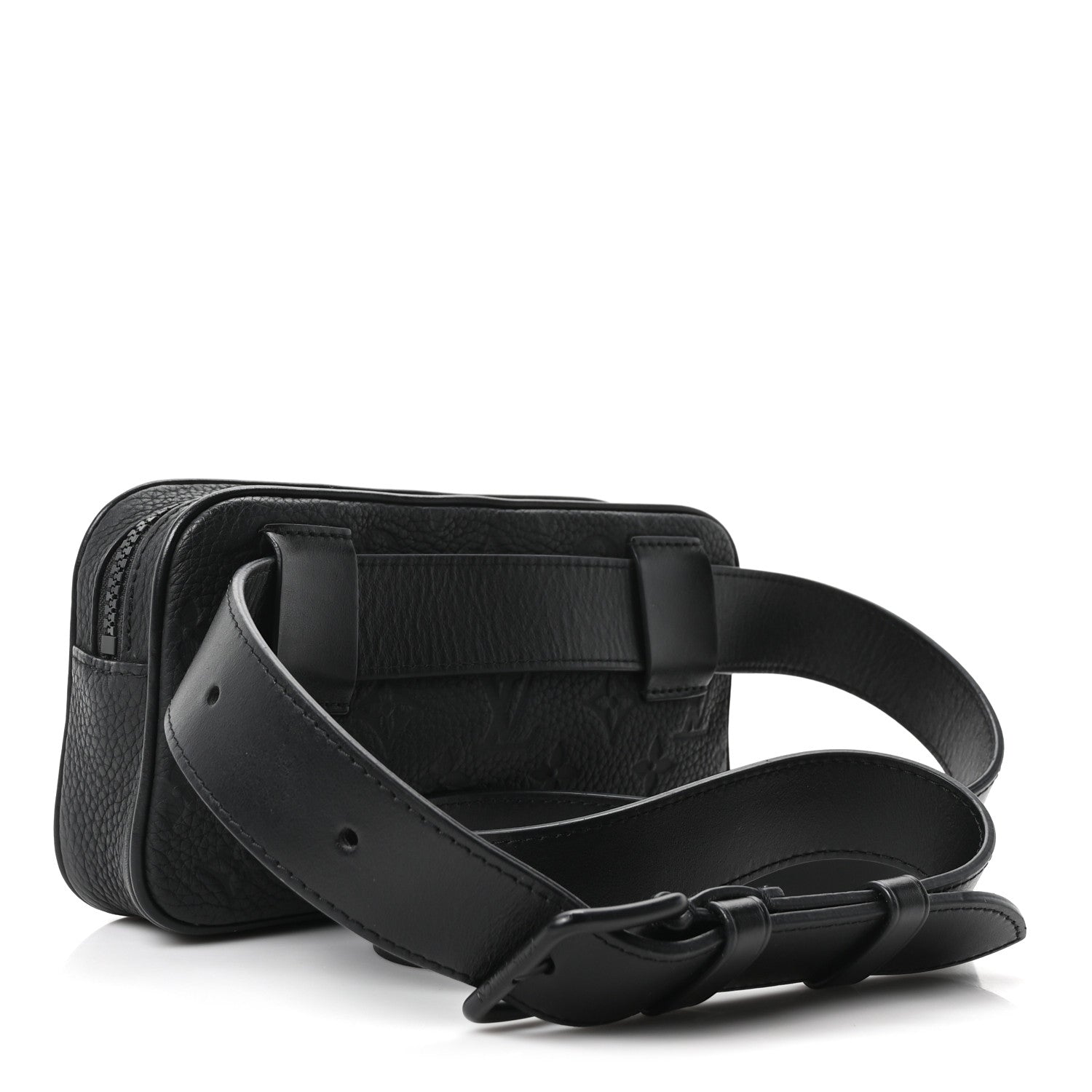 Louis Vuitton Taurillon Monogram Uniformes Solar Ray Soft Pochette Volga Belt Bag Black 2 of 9