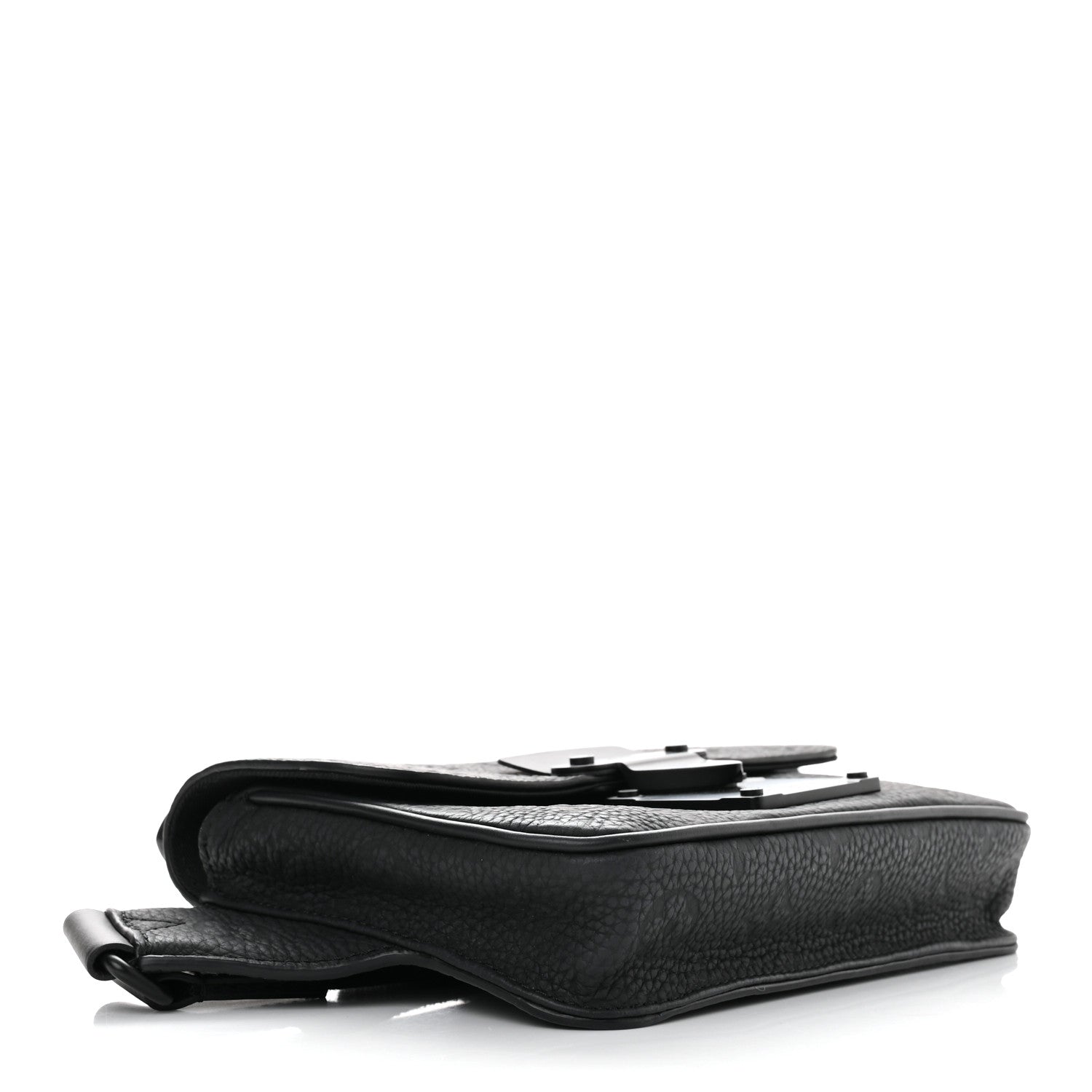 Louis Vuitton Taurillon Monogram S Lock Sling Bag Black 4 of 10