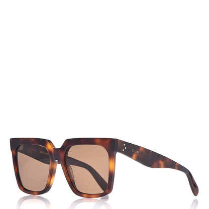 Celine Acetate Polarized Square Sunglasses CL 40055I Red Havana 2 of 16