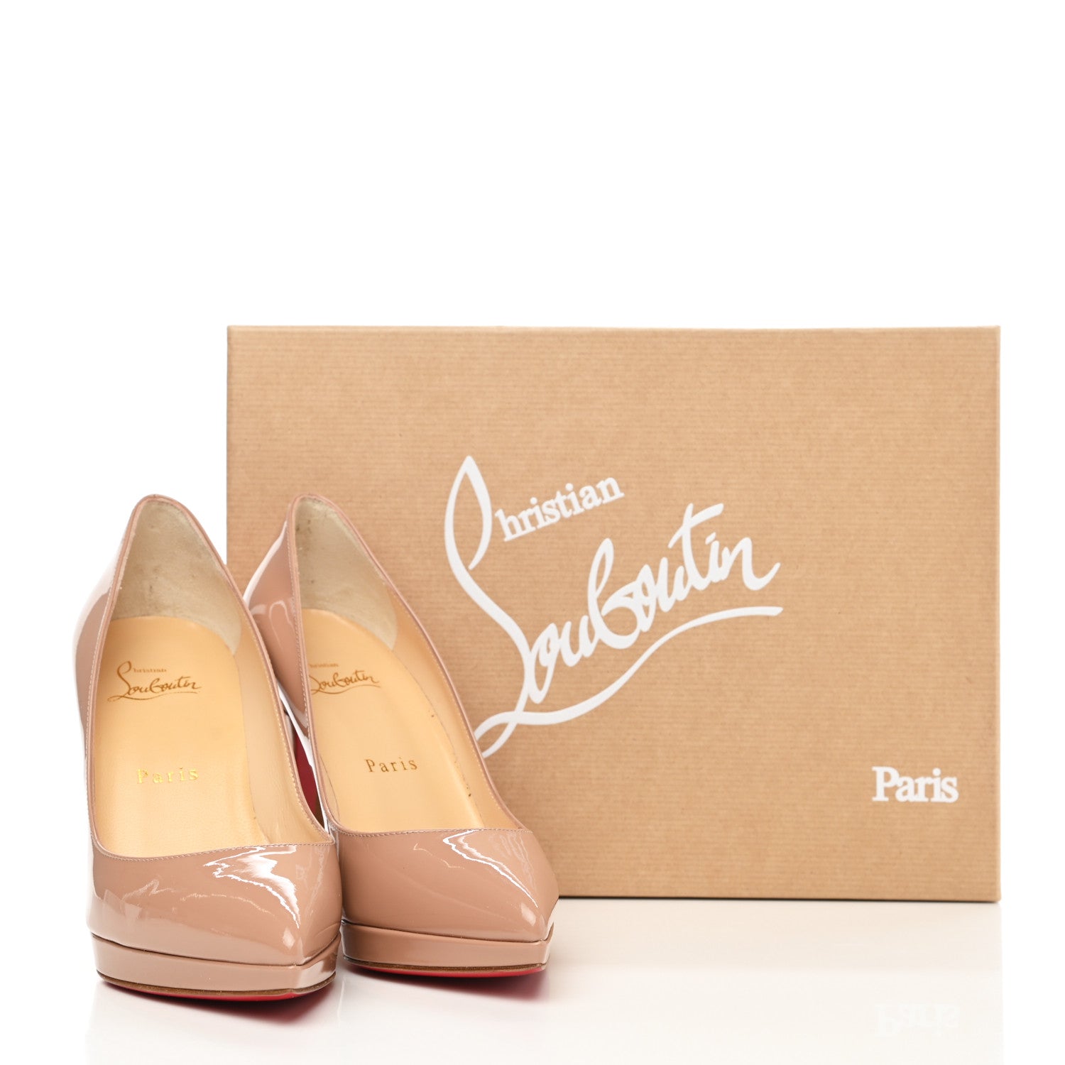 Christian Louboutin Patent Pigalle Plato 85 Pumps 36 Nude 8 of 8