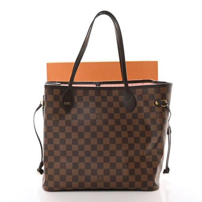 Louis Vuitton Damier Ebene Neo Neverfull MM Rose Ballerine 12 of 12