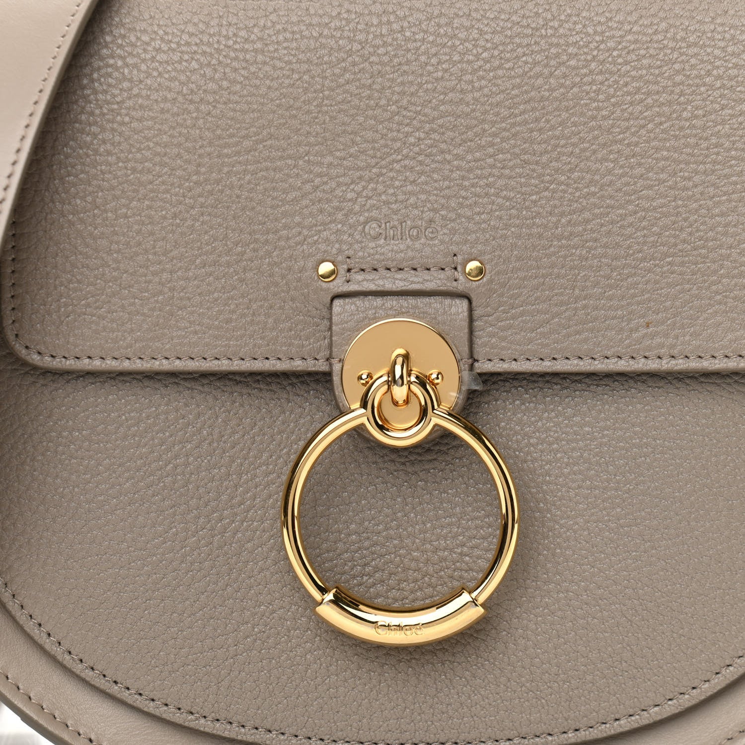 Chloe Calfskin Large Tess Bag Motty Grey 8 of 16