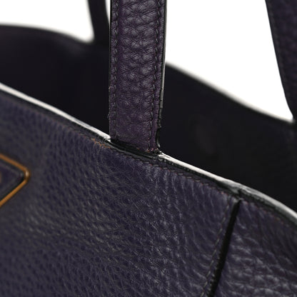 Prada Vitello Daino Tote Melanzana 17 of 19
