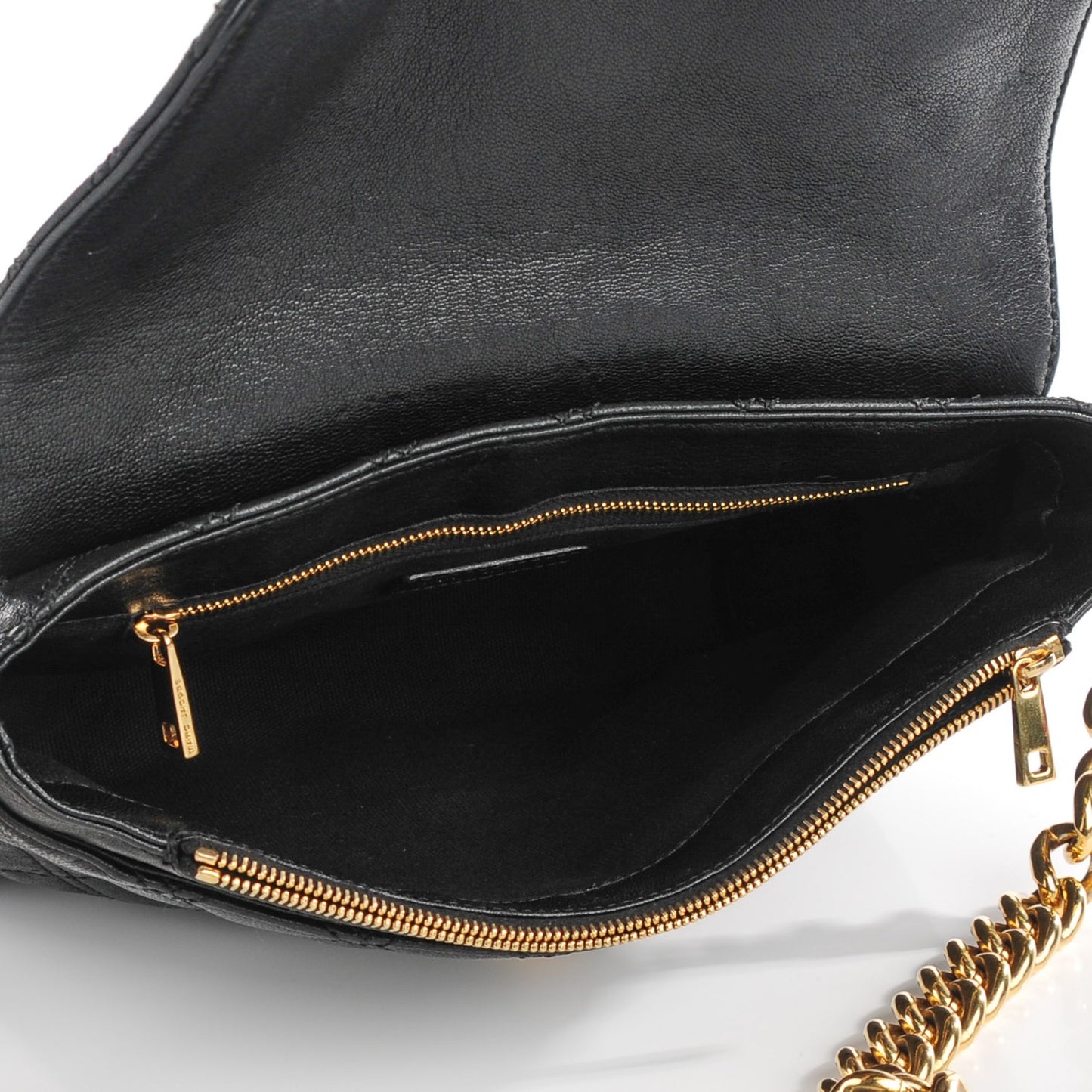 Lambskin Quilted The Large Single Flap Black