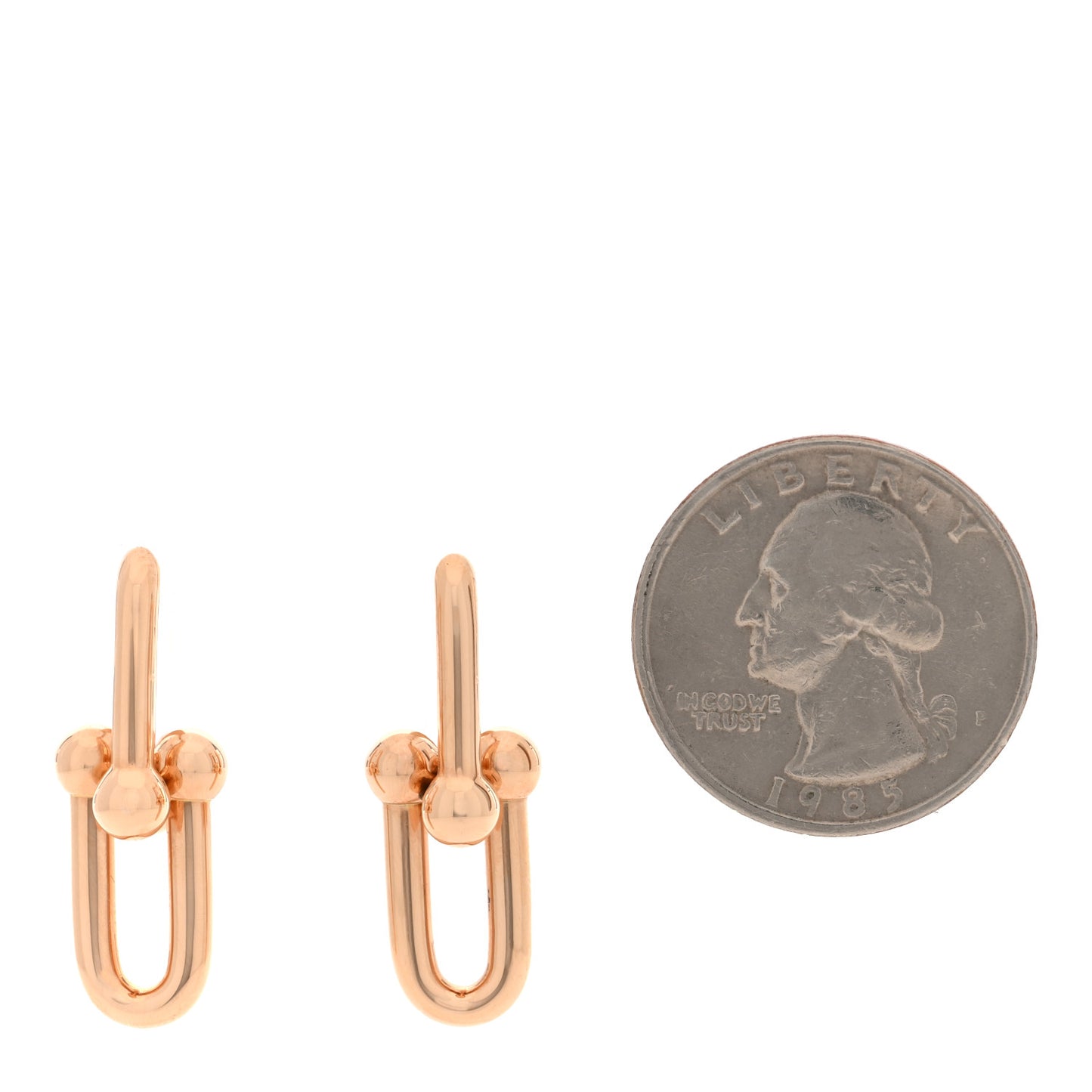 18K Rose Gold Medium HardWear Link Earrings