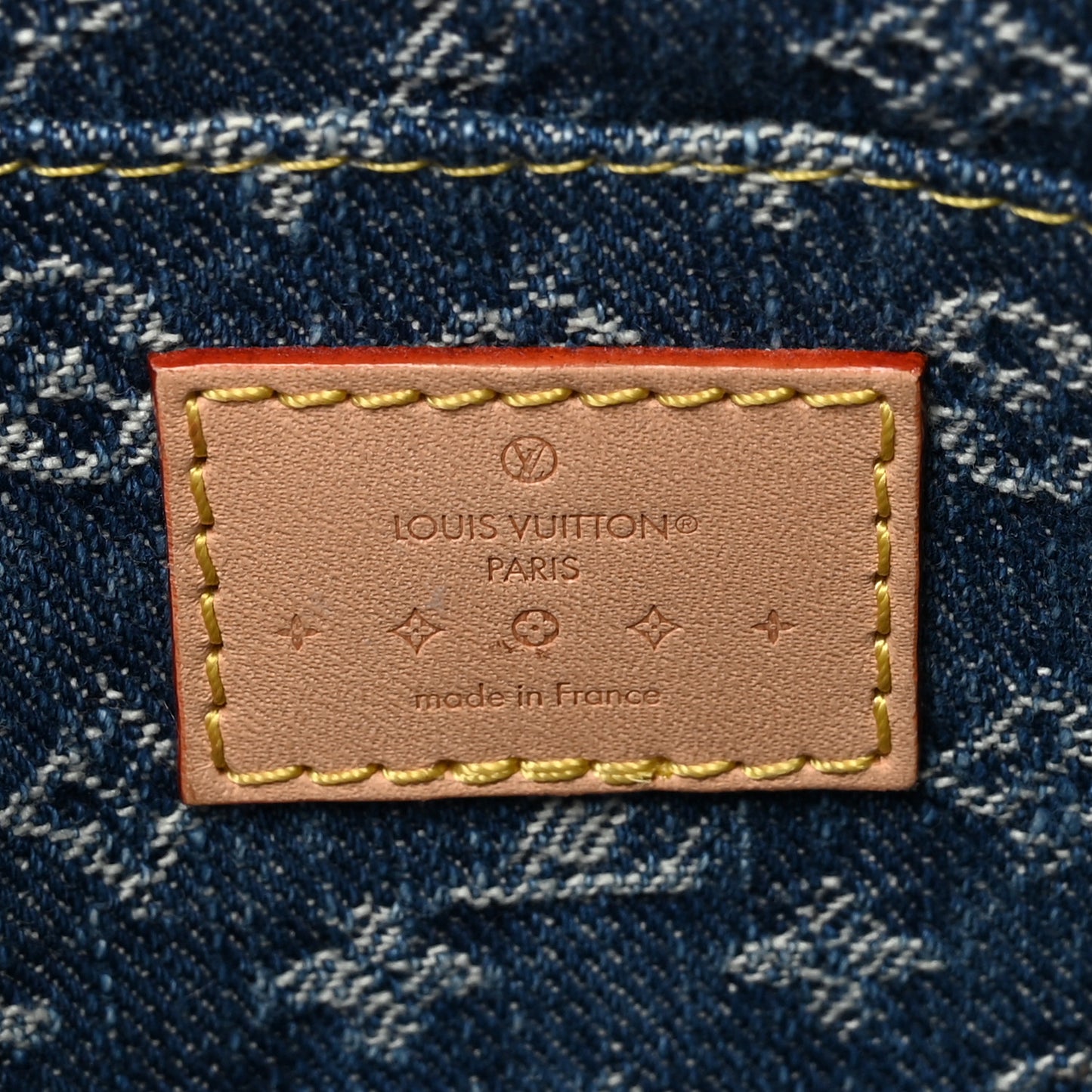 Denim Giant Monogram Pochette Cosmetique PM Denim Blue