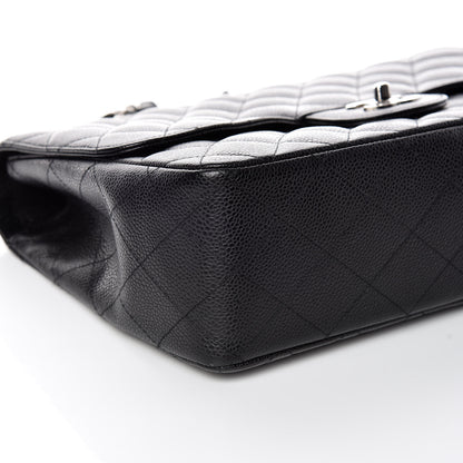 Chanel Caviar Quilted Jumbo Single Flap Black 6 of 10