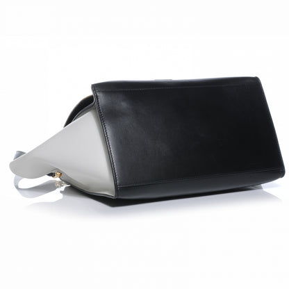Celine Calfskin and Suede Small Tri-Color Trapeze Khaki 4 of 8