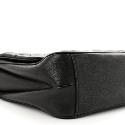 Chanel Caviar Quilted Medium Rock In Rome Single Flap Black 9 of 12