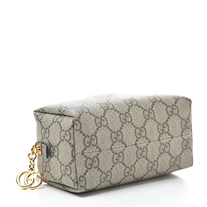 Gucci Soft GG Supreme Monogram Calfskin Small Ophidia Cosmetic Case Beige Ebony New Acero 4 of 7