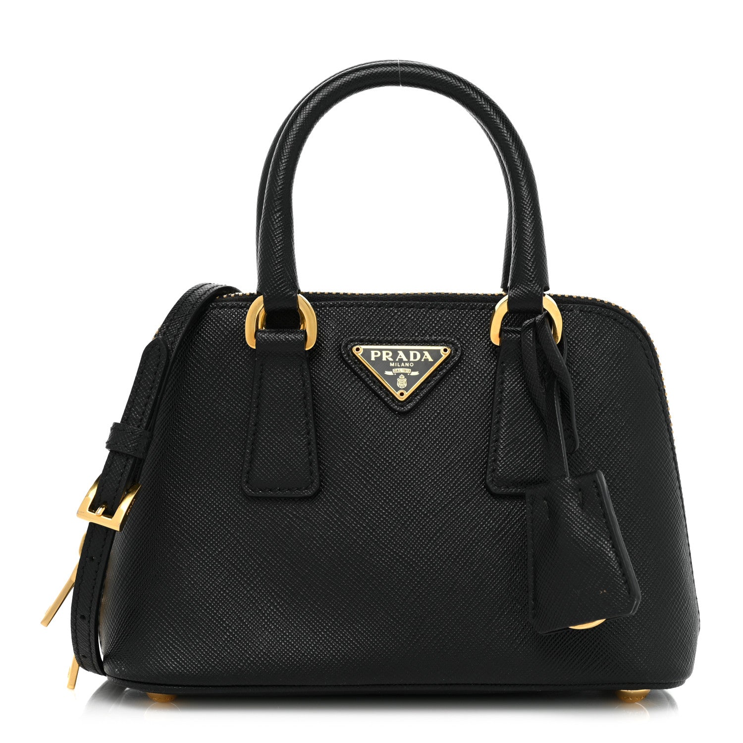 Prada Saffiano Lux Mini Promenade Tote Black 1 of 11