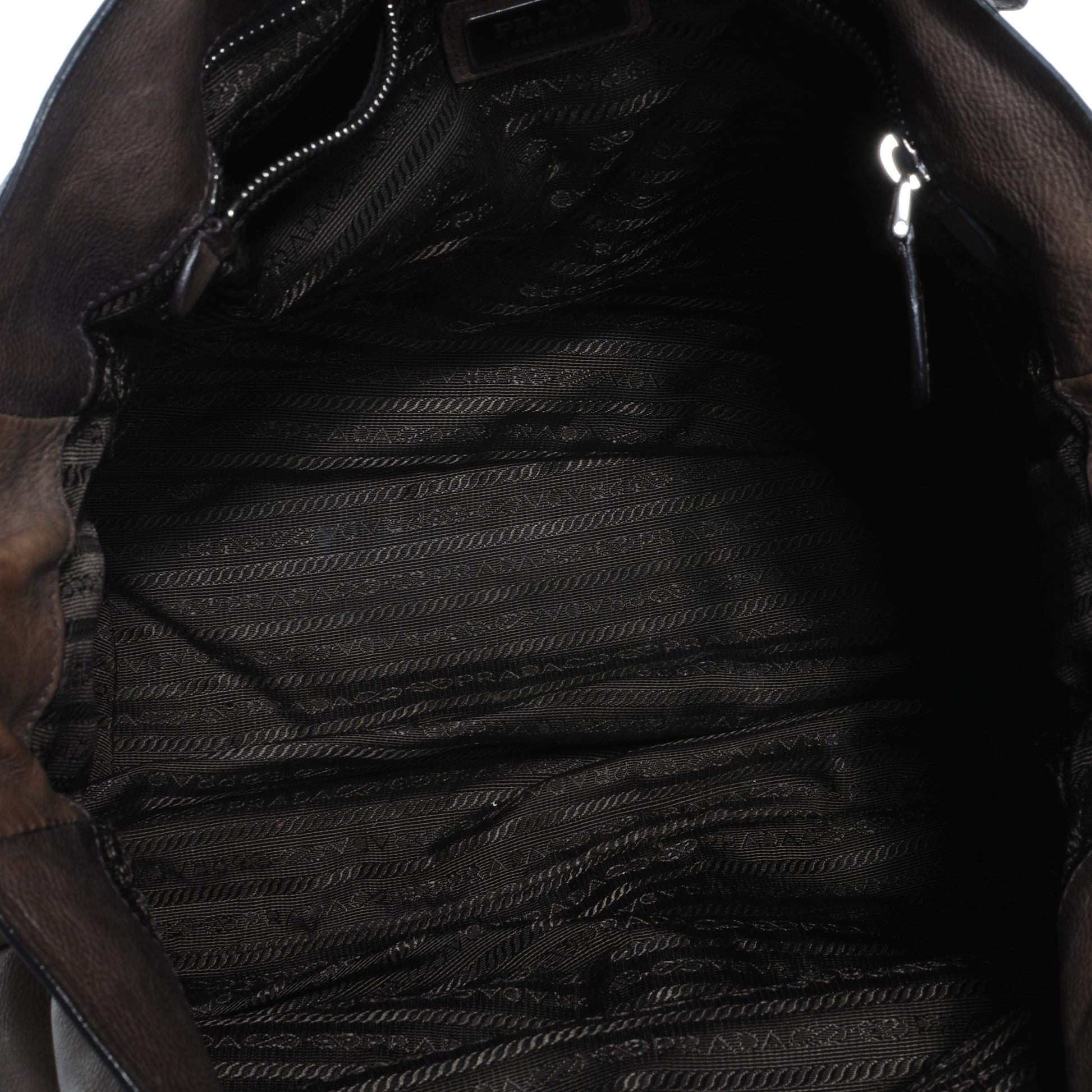 Prada Cervo Glace Zippers Tote Ardesia Nudo 6 of 9