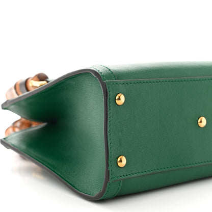 Gucci Wonka Grain Calfskin Mini Diana Tote Bag Green Yellow Fluo 9 of 10