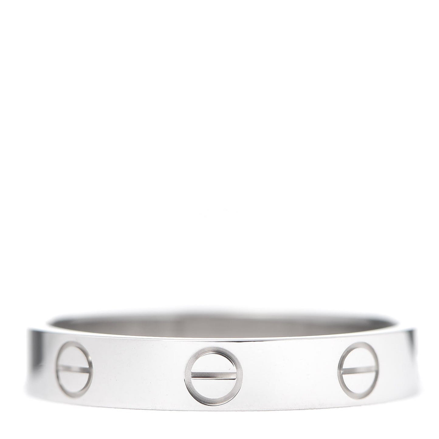18K White Gold 3.5mm LOVE Wedding Band Ring 57 8