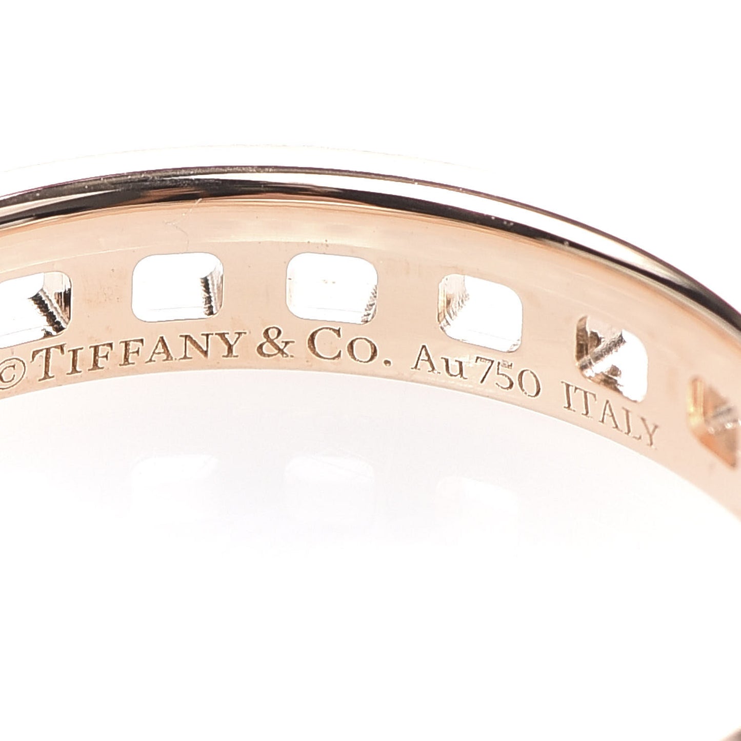 18K Rose Gold Narrow T True Ring 49 5
