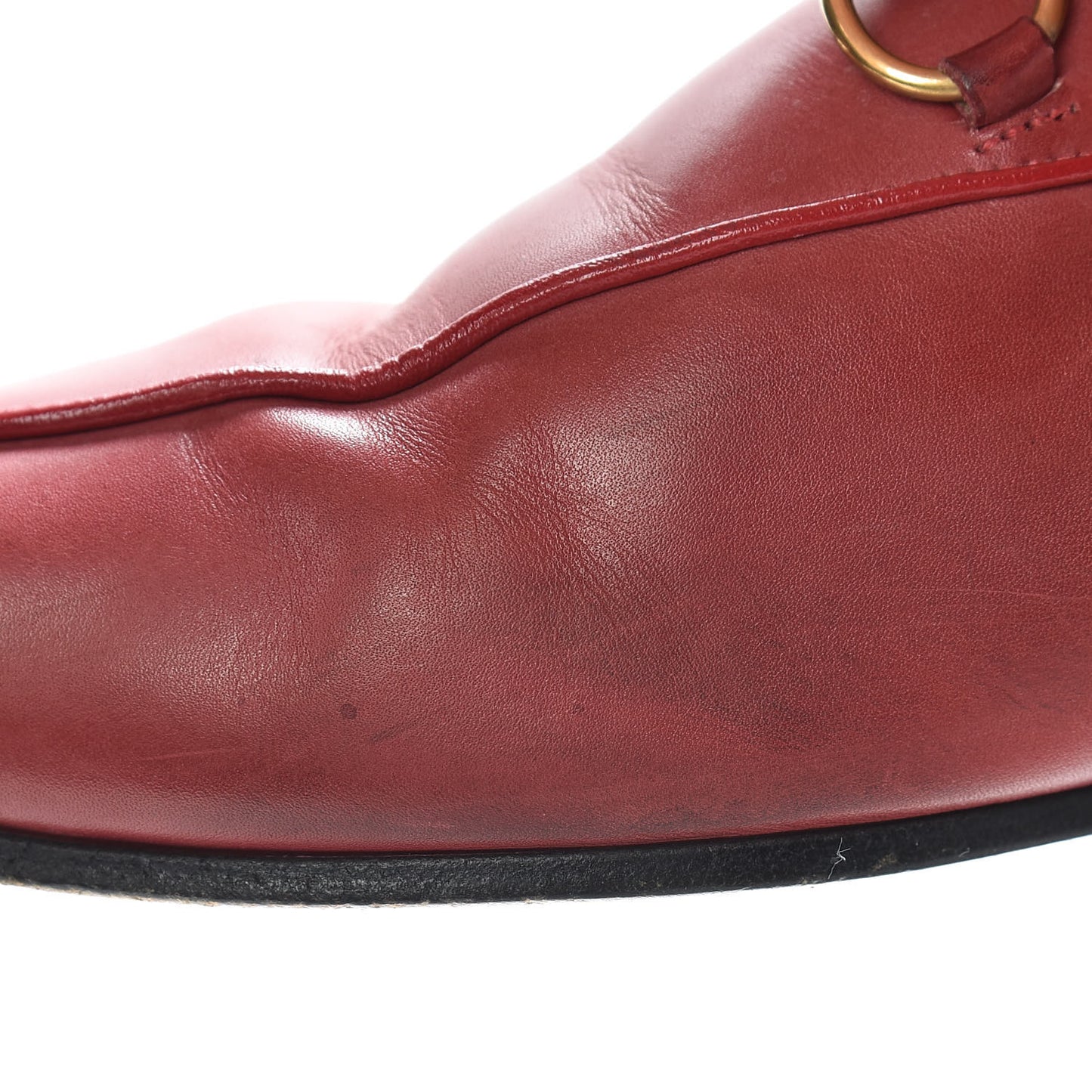 Betis Glamour Calfskin Fur Womens Princetown Slippers 40.5 Hibiscus Red Naturale