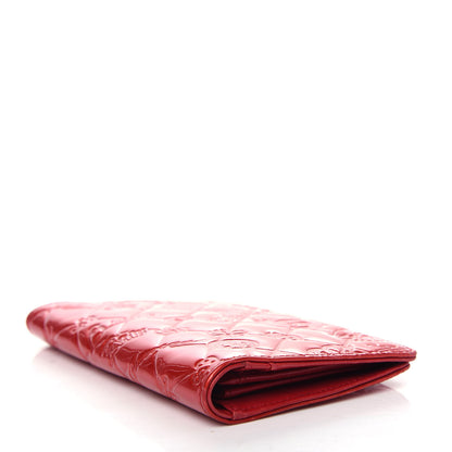 Chanel Patent Calfskin Lucky Symbols Yen Wallet Red 4 of 7