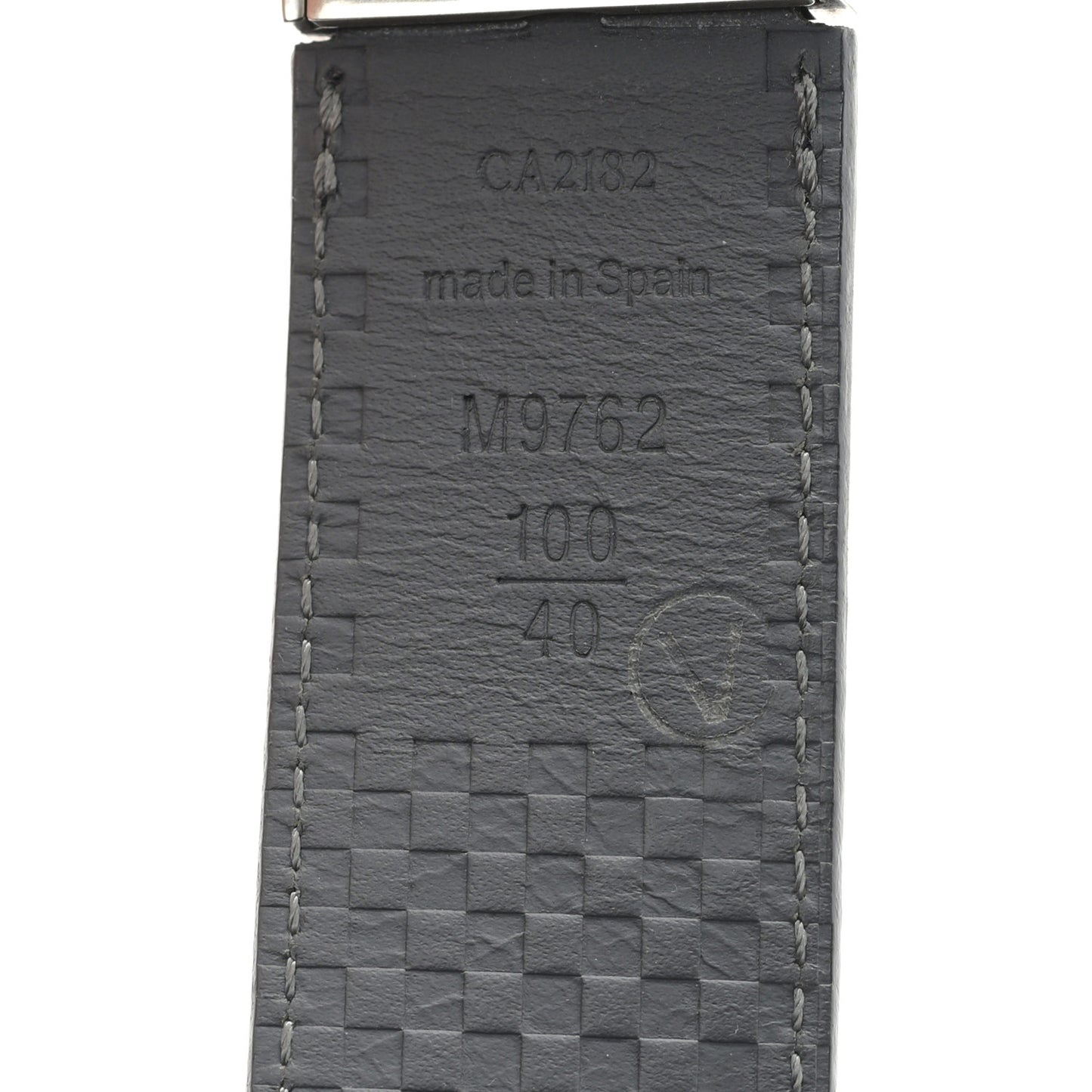 Damier Santur Reversible Belt 100 40 Black