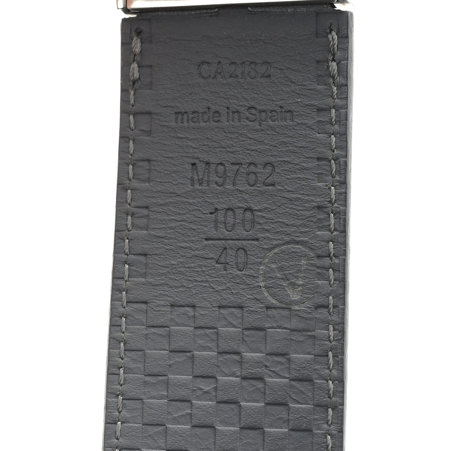 Louis Vuitton Damier Santur Reversible Belt 100 40 Black 4 of 5